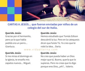 Cartas a Jesús por niños