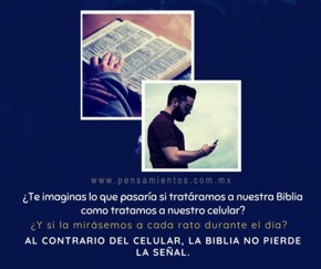 Biblia o celular