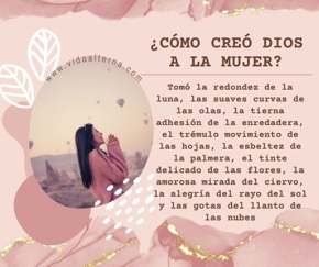 Cómo creo Dios a la mujer?