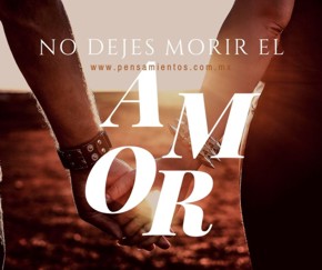 No dejes morir el amor