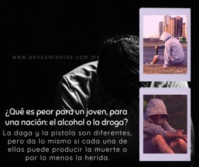 Qué es peor para un joven, el alcohol o drogas?