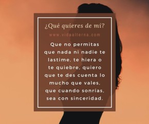 Qué quieres de mí?