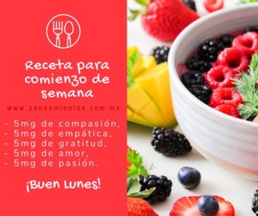 Receta para comienzo de semana