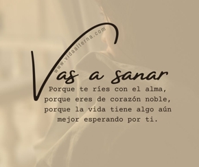 Vas a sanar